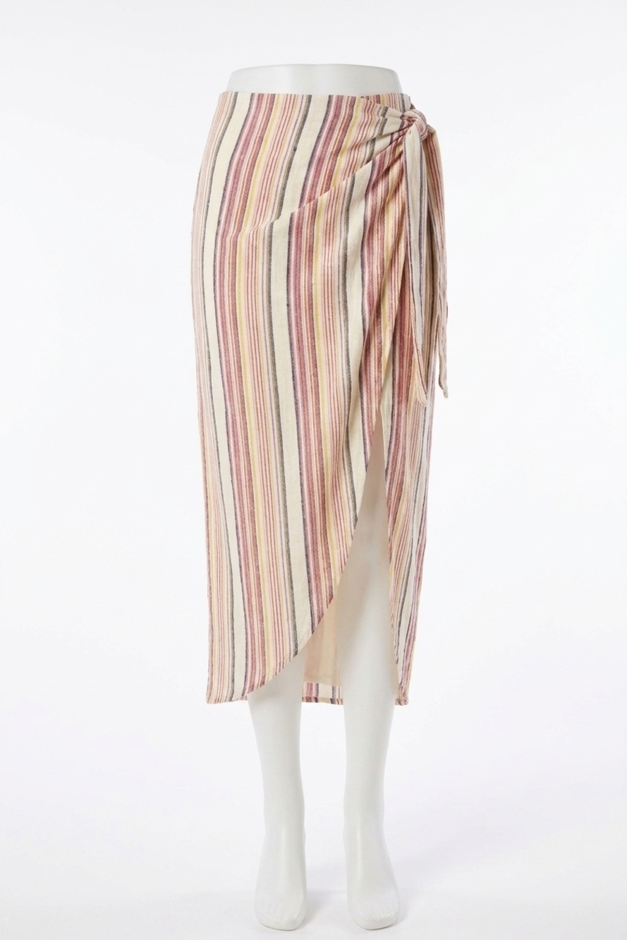 NEW FREE PEOPLE sarong skirt in multi combo
